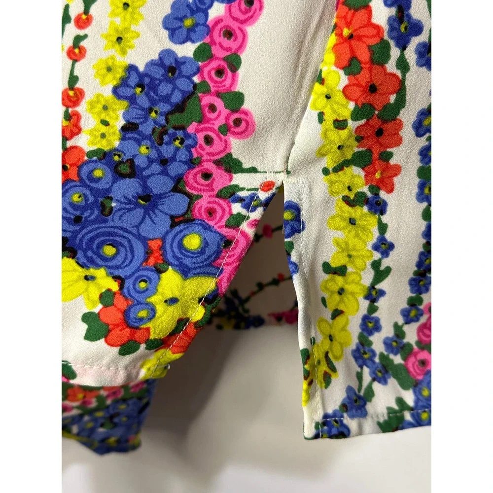 Talbots Floral Swirl Flutter Sleeves Blouse Plus Size EUC - Picture 9 of 13